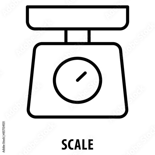 Scale Icon simple and easy to edit for your design elements