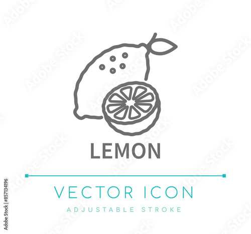 Lemon Line Icon