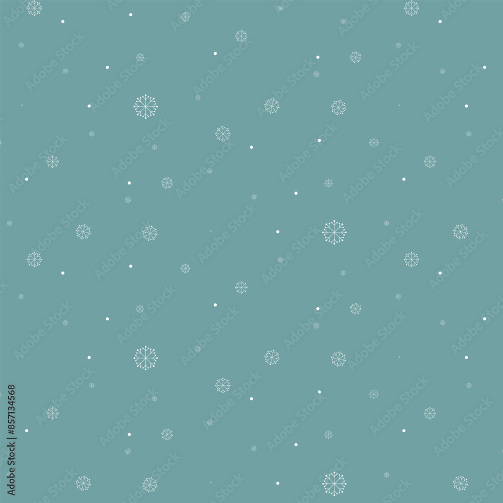 Web Abstract snow background On blue.