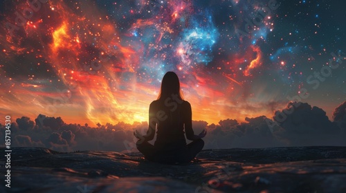 Meditation Under a Starry Sky