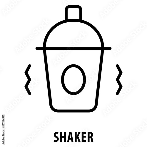 Shaker Icon simple and easy to edit for your design elements