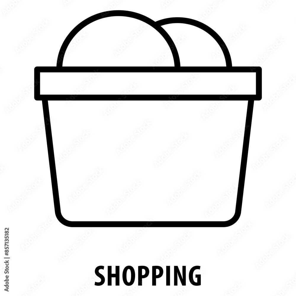 Shopping Icon simple and easy to edit for your design elements Shopping Icon simple and easy to edit for your design elements