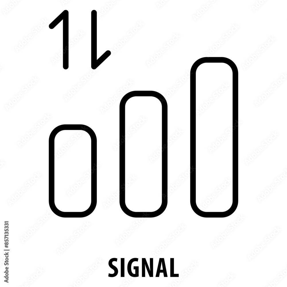 Signal Icon simple and easy to edit for your design elements Signal Icon simple and easy to edit for your design elements