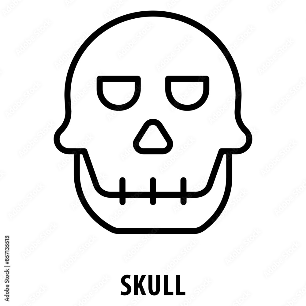 Skull Icon simple and easy to edit for your design elements Skull Icon simple and easy to edit for your design elements