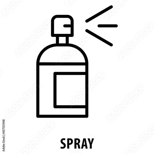 Spray Icon simple and easy to edit for your design elements