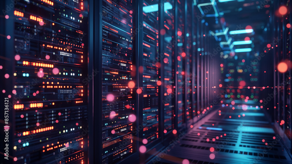 Fototapeta premium Big Data of Technology. Generative Ai