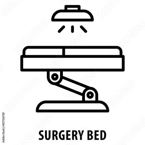 Surgery Bed Icon simple and easy to edit for your design elements