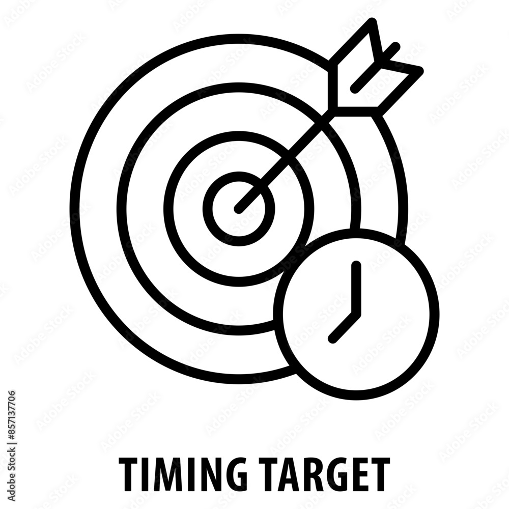 Timing Target Icon simple and easy to edit for your design elements Timing Target Icon simple and easy to edit for your design elements