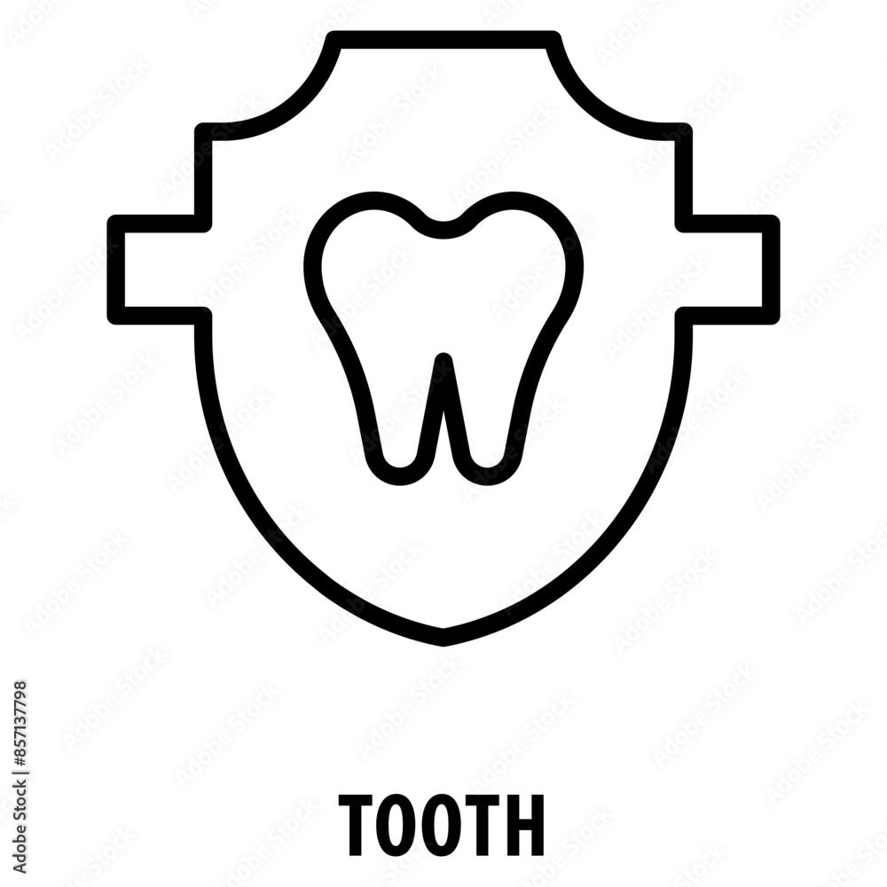 Tooth Icon simple and easy to edit for your design elements Tooth Icon simple and easy to edit for your design elements