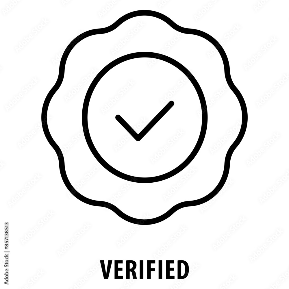Verified Icon simple and easy to edit for your design elements Verified Icon simple and easy to edit for your design elements