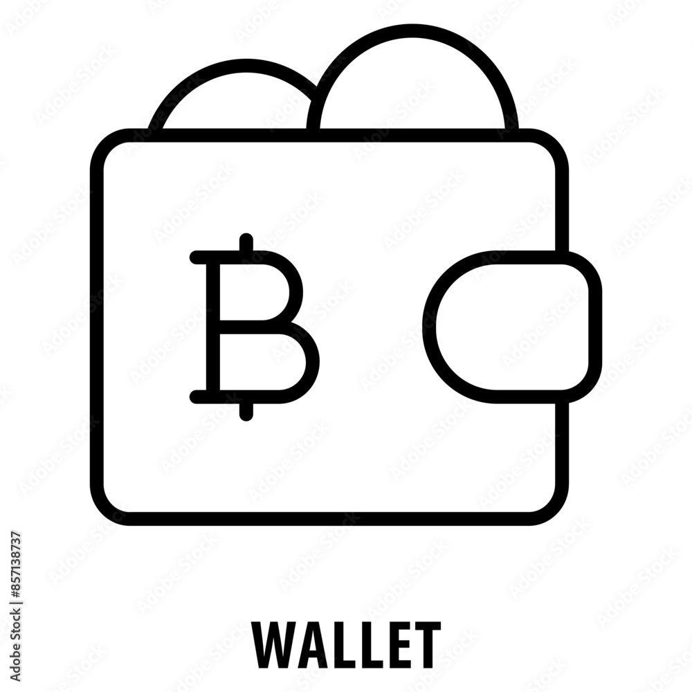 Wallet Icon simple and easy to edit for your design elements Wallet Icon simple and easy to edit for your design elements