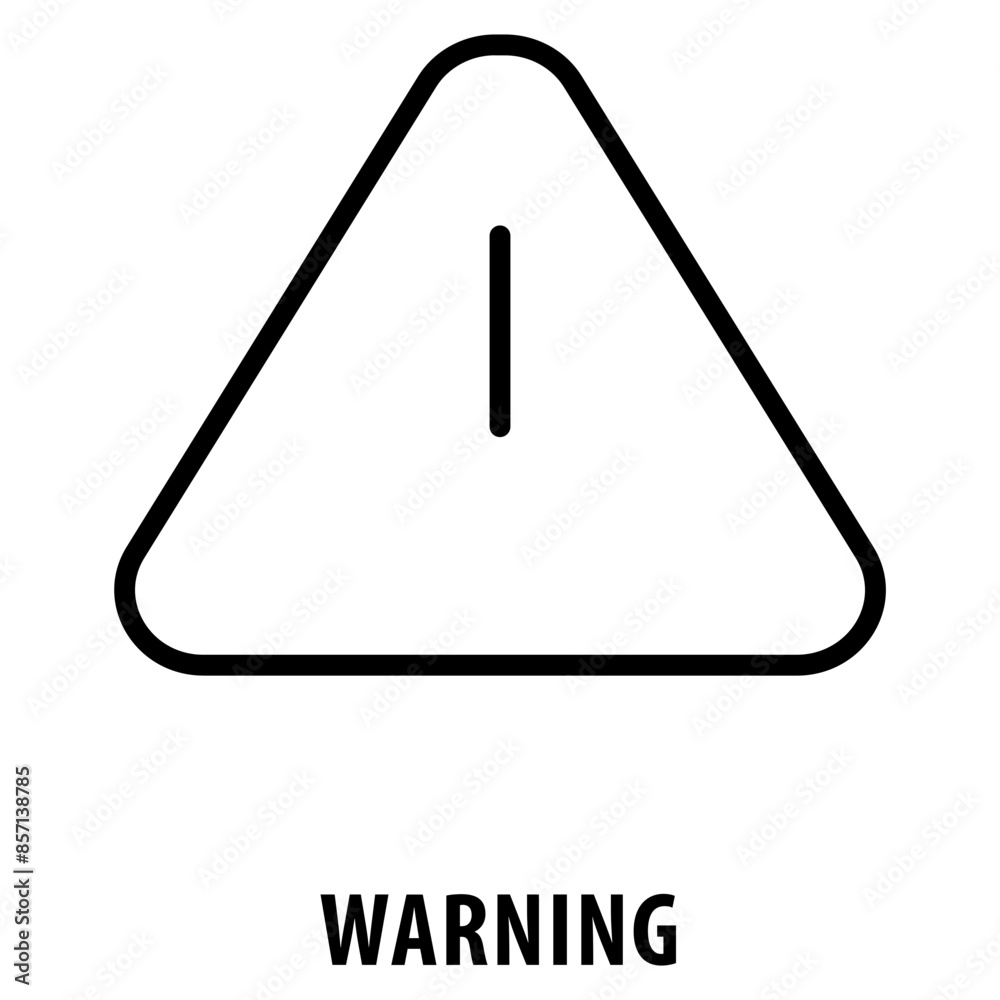 Warning Icon simple and easy to edit for your design elements Warning Icon simple and easy to edit for your design elements