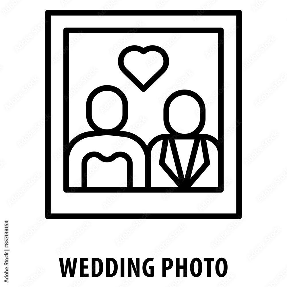 Wedding Photo Icon simple and easy to edit for your design elements Wedding Photo Icon simple and easy to edit for your design elements