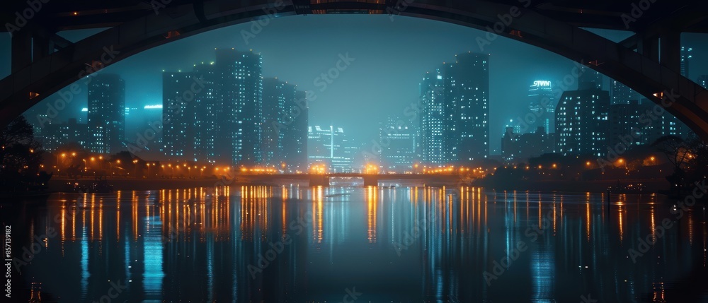 Fototapeta premium Cityscape Reflections.