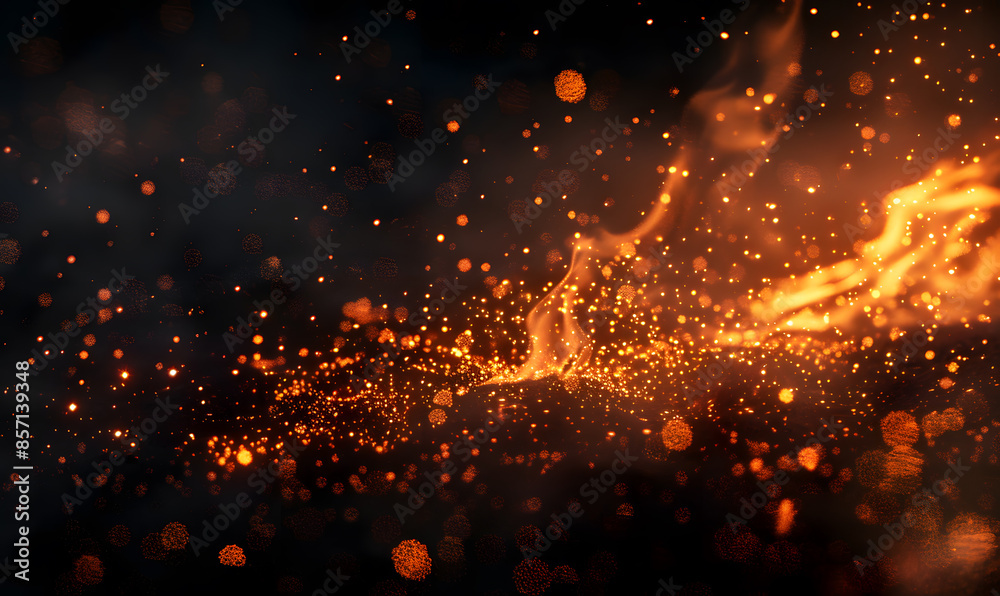 fire spark burn on dark background fire spark burn on dark background