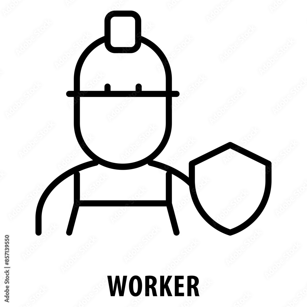 Worker Icon simple and easy to edit for your design elements Worker Icon simple and easy to edit for your design elements