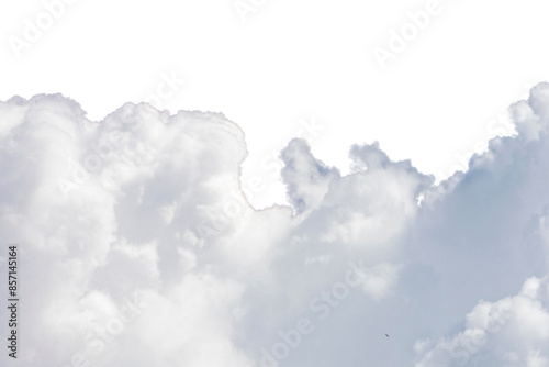 Clouds climate on transparent backgrounds 3d illustrations