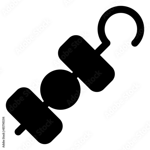 shish  glyph  icon vector illustration isolated on white background