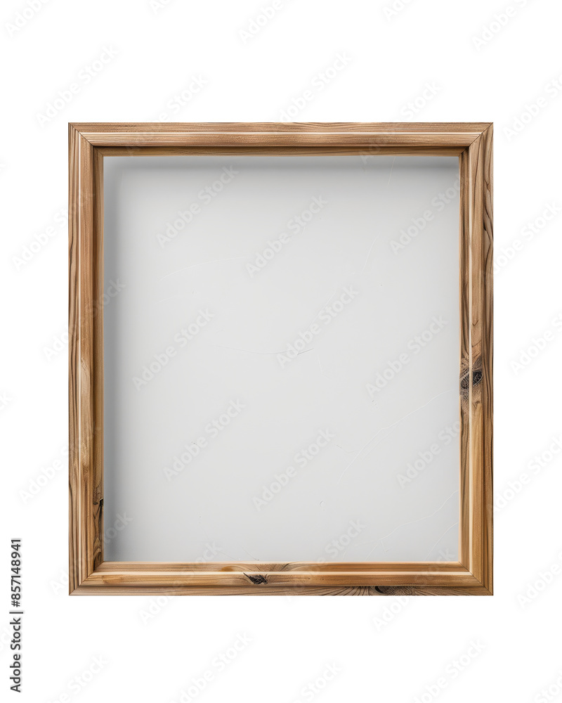 Rustic Wooden Frame with Blank Square Canvas for Custom Art and Photography Displays. Rustic Wooden Frame with Blank Square Canvas for Custom Art and Photography Displays.