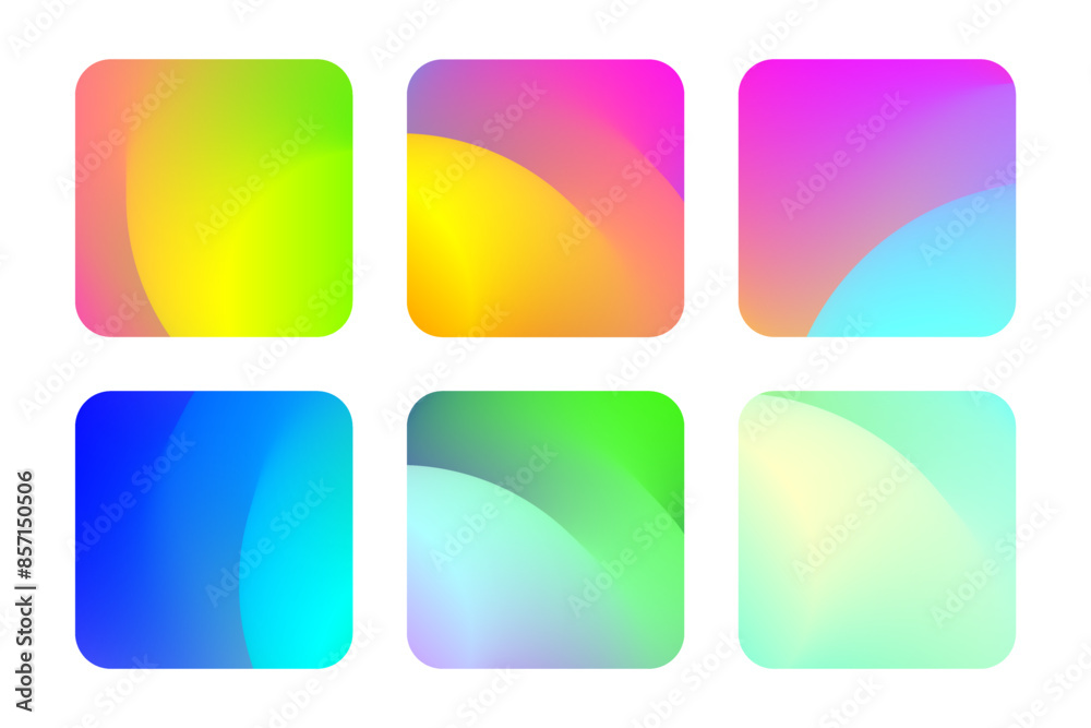 set of colorful gradient banner backgrounds set of colorful gradient banner backgrounds