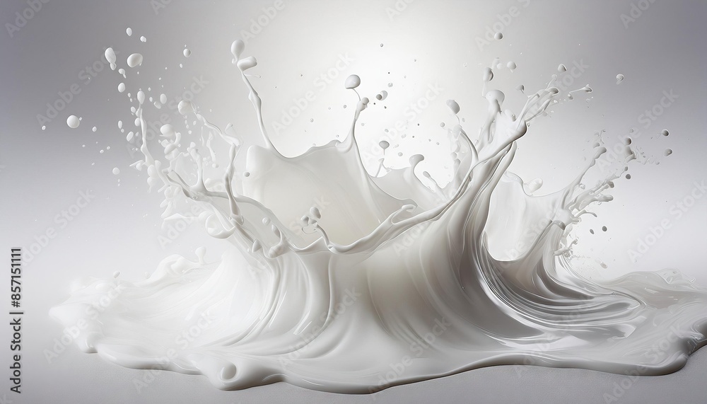 Milk Splash in Mid-Air Photography Milk Splash in Mid-Air Photography