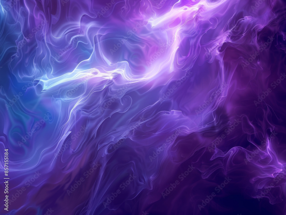 Abstract Purple and Blue Background, Generative AI Illustration