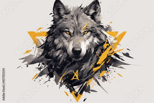 illustration of a wolf