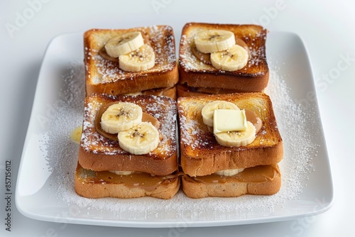 Toasty Campfire Treat: Pullman Loaf, Hazelnut Spread, and Peanut Butter