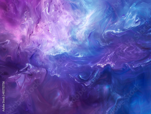 Abstract Purple and Blue Background, Generative AI Illustration