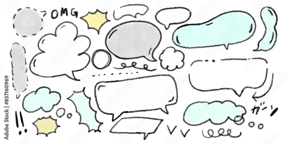 漫画吹き出し_ビジネス_プレゼン_イラスト