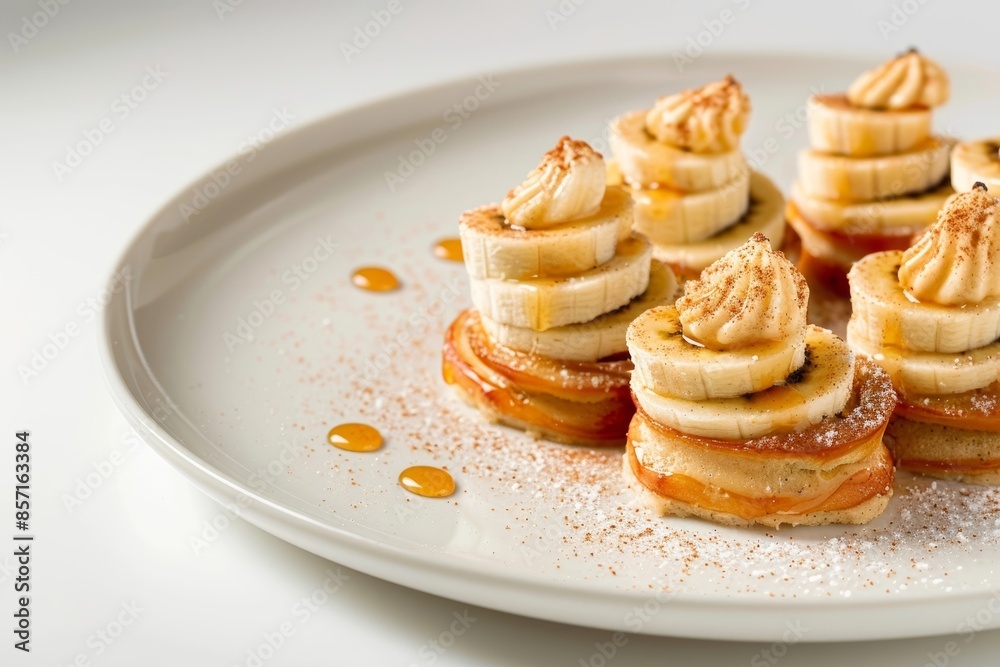 Peanut Butter Mousse and Caramelized Banana Brioche Delight Peanut Butter Mousse and Caramelized Banana Brioche Delight