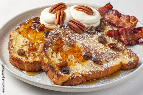 Wallpaper Mural Caramel-Pecan French Toast with Velvety Caramel and Maple Torontodigital.ca