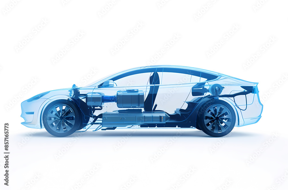Obraz premium car isolated on white background