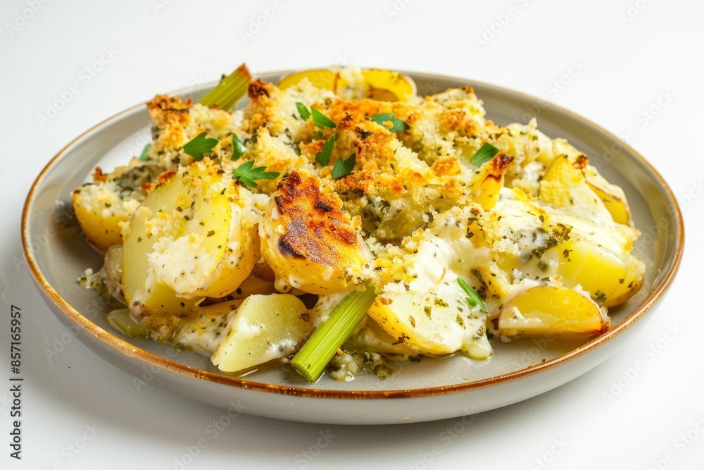 Flavorful Celery and Potato Gratin with a Flavorful Sauce Flavorful Celery and Potato Gratin with a Flavorful Sauce