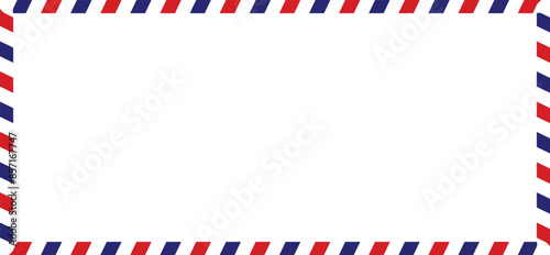 A set of postcards. The template of the reverse side of a postcard of different formats. Vector illustration.