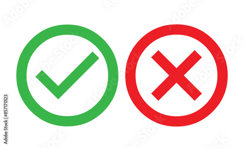 Cartoon vector illustration of Yes No banner on white background. Test question. Election hesitation, disagreement, opposition, choice, dilemma, opponent's opinion.