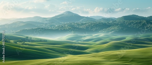 8K resolution image of a serene countryside landscape, with rolling hills and a clear sky, perfect for pastoral and peaceful themes
