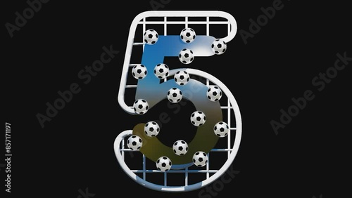 Wallpaper Mural number 5, transparent background, alpha channel, soccer, animated, loop Torontodigital.ca