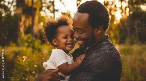 father and child cherishing precious moments outdoors lifestyle photography photo