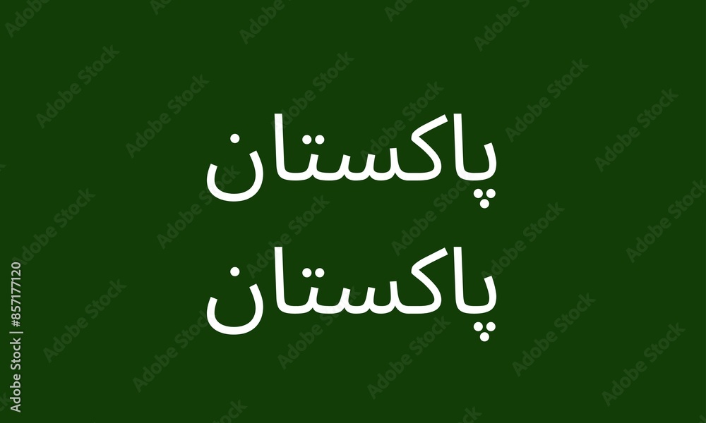 High-quality image of the word 'Pakistan' in bold white text on a clean green background. Ideal for patriotic projects, cultural themes, and educational purposes. High-quality image of the word 'Pakistan' in bold white text on a clean green background. Ideal for patriotic projects, cultural themes, and educational purposes.