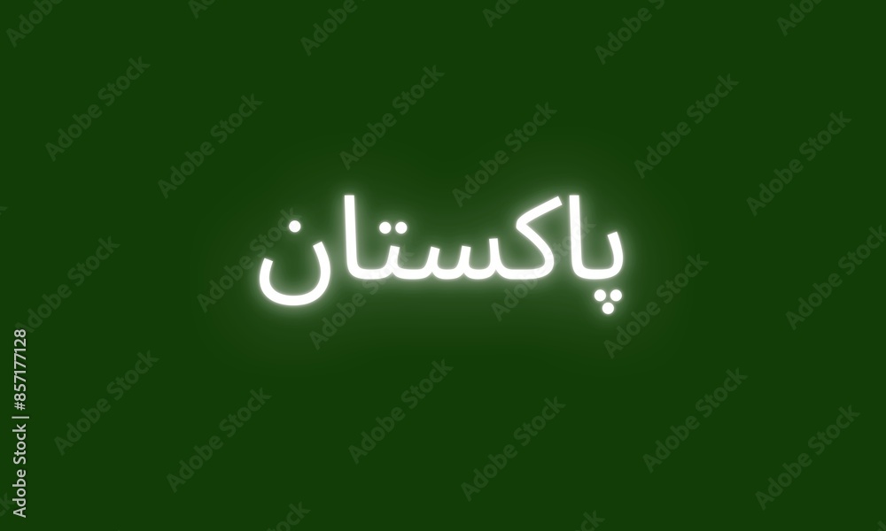High-quality image of the word 'Pakistan' in bold white text on a clean green background. Ideal for patriotic projects, cultural themes, and educational purposes. High-quality image of the word 'Pakistan' in bold white text on a clean green background. Ideal for patriotic projects, cultural themes, and educational purposes.
