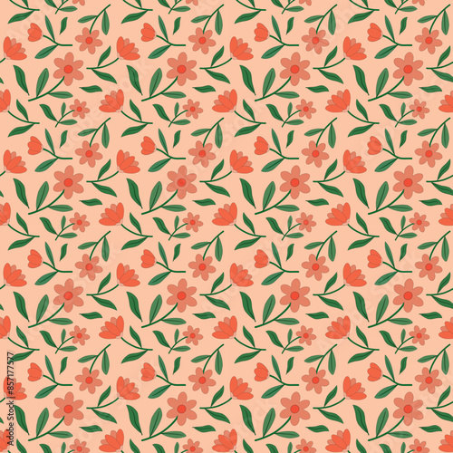 seamless pattern with leaves