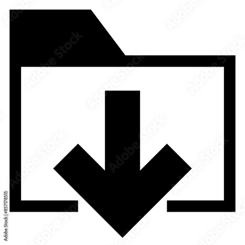 folder glyph  icon vector illustration isolated on white background