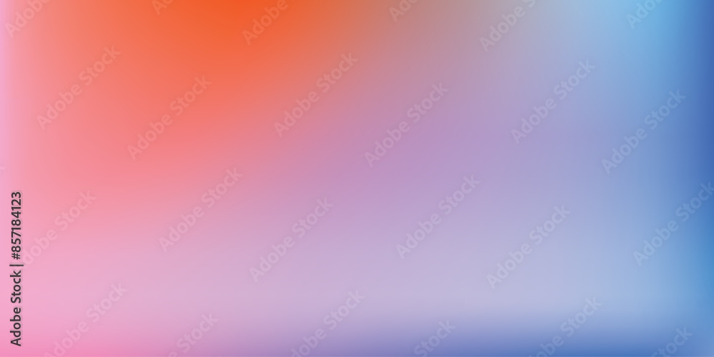 Fototapeta premium Glittering gradient background with hologram effect and magic lights. Abstract blurred gradient background. Colorful smooth banner template. Mesh backdrop with bright colors.