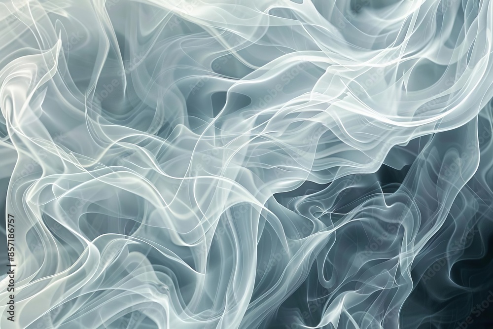 A light abstract background with flowing white waves