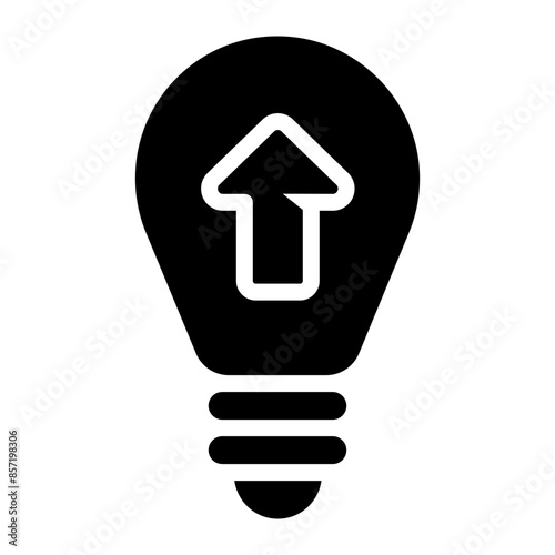 knowledge increase glyph icon