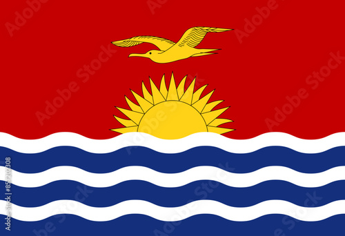Kiribati flag illustrator country flags
