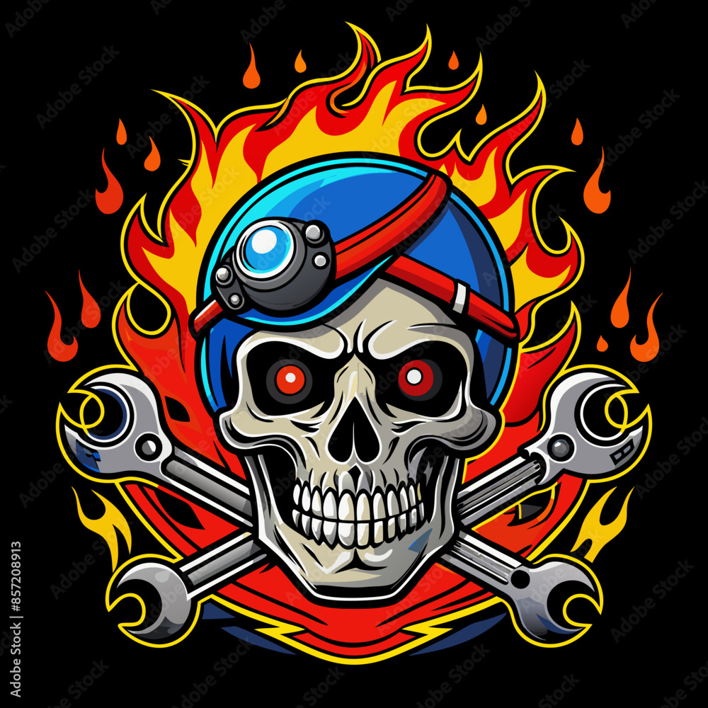 skull-head--harley-davidson-style--biker-logo-styl skull-head--harley-davidson-style--biker-logo-styl