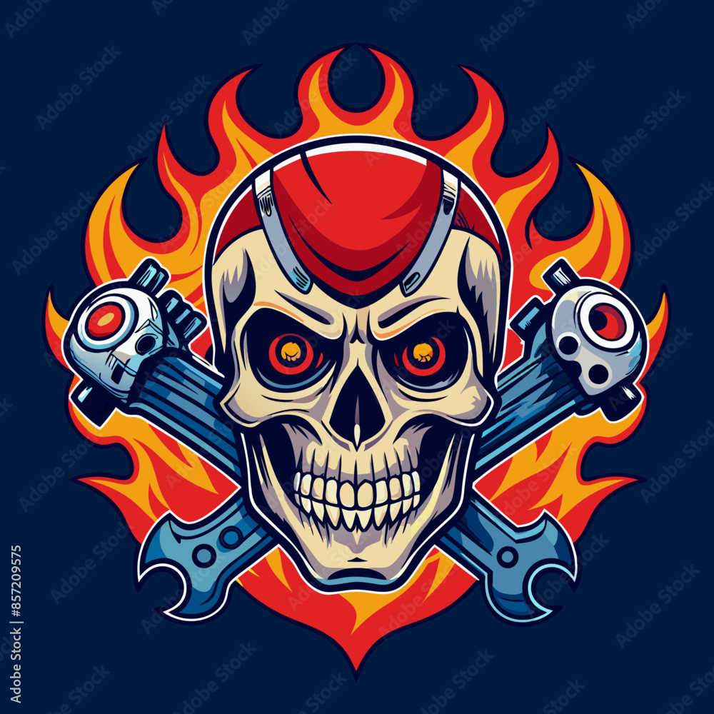 skull-head--harley-davidson-style--biker-logo-styl skull-head--harley-davidson-style--biker-logo-styl