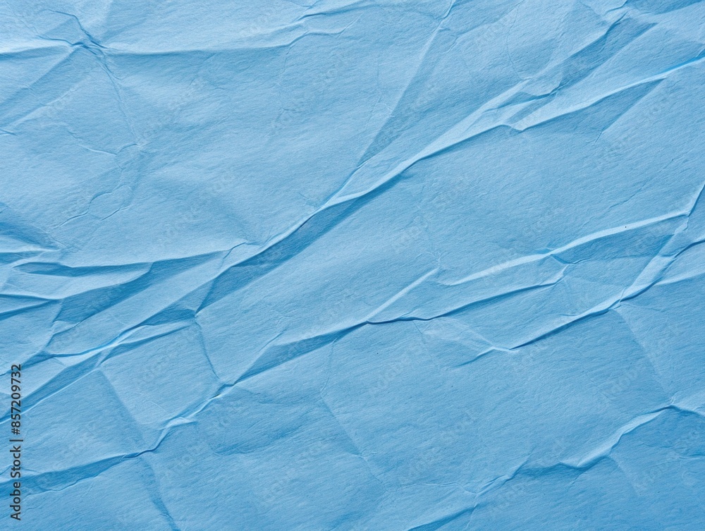Obraz premium A detailed shot of a sheet of blue paper with no distractions, perfect for use as a placeholder or in designs where a subtle background is needed